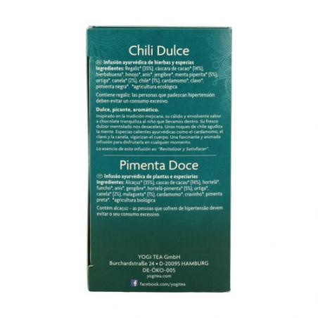 YOGI TEA CHILI DULCE 17 BOLSITAS YOGI TEA CHILI DULCE 17 BOLSITAS