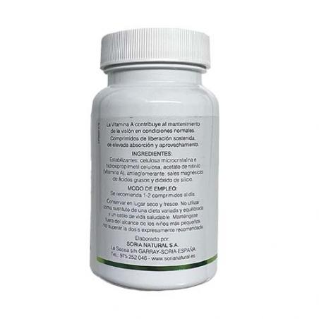 VITAMINA A 60 COMPRIMIDOS. SORIA NATURAL VITAMINA A 60 COMPRIMIDOS. SORIA NATURAL