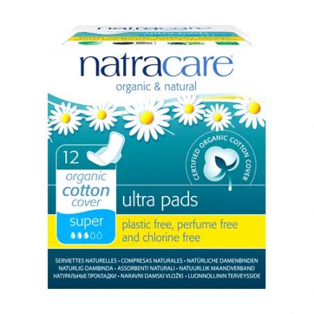 NATURAL ULTRA PADS (Super) 12 ud. NATRACARE NATURAL ULTRA PADS (Super) 12 ud. NATRACARE