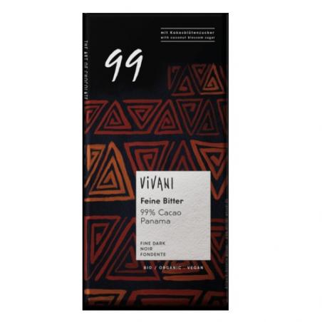 CHOCOLATE NEGRO 99 % PANAMA 80GR. VIVANI CHOCOLATE NEGRO 99 % PANAMA 80GR. VIVANI