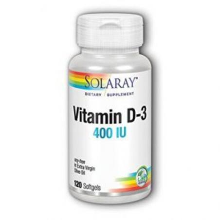 VITAMIN D3 400UI. SOLARAY VITAMIN D3 400UI. SOLARAY