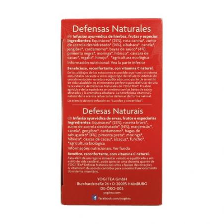 YOGI TEA DEFENSAS NATURALES 17 BOL YOGI TEA DEFENSAS NATURALES 17 BOL
