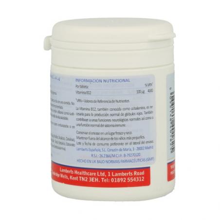 VITAMINA B12 100 MCG. (100 TABS). LAMBERTS VITAMINA B12 100 MCG. (100 TABS). LAMBERTS