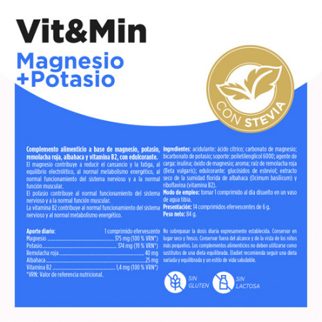 MAGNESIO CON POTASIO 14 COMPRIMIDOS. ELADIET MAGNESIO CON POTASIO 14 COMPRIMIDOS. ELADIET