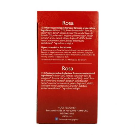 YOGI TEA ROSA 17 BOLSITAS YOGI TEA ROSA 17 BOLSITAS