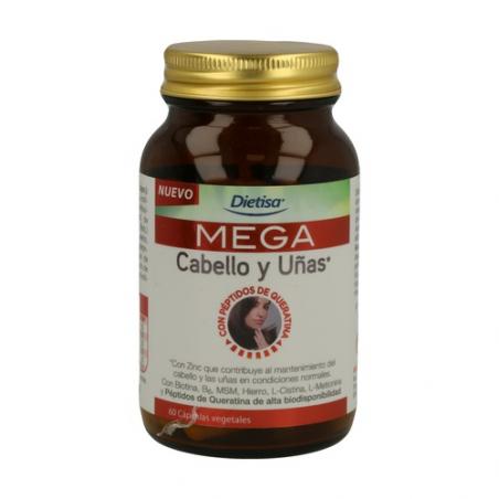 MEGA CABELLO UÑAS 60 CAPSULAS. DIETISA MEGA CABELLO UÑAS 60 CAPSULAS. DIETISA