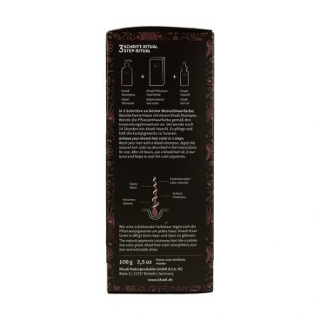 HENNA COLOR CASTAÑO OSCURO 100 GR. KHADI HENNA COLOR CASTAÑO OSCURO 100 GR. KHADI