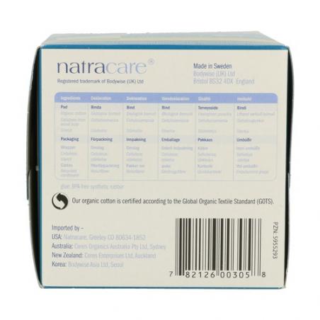 NATURAL ULTRA PADS (Regular) 14 ud. NATRACARE NATURAL ULTRA PADS (Regular) 14 ud. NATRACARE