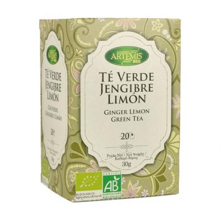 TÉ VERDE JENGIBRE LIMÓN 20 BOLSITAS. ARTEMIS TÉ VERDE JENGIBRE LIMÓN 20 BOLSITAS. ARTEMIS