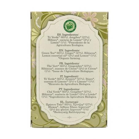 TÉ VERDE JENGIBRE LIMÓN 20 BOLSITAS. ARTEMIS TÉ VERDE JENGIBRE LIMÓN 20 BOLSITAS. ARTEMIS