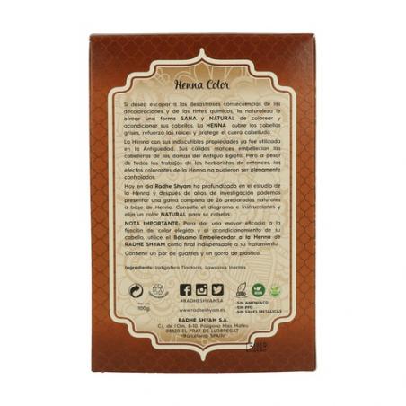 HENNA CASTAÑO OSCURO POLVO. RHADE SHYAM HENNA CASTAÑO OSCURO POLVO. RHADE SHYAM