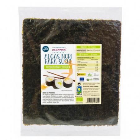 ALGA NORI SUSHI 10 HOJAS 30 GR. ALGAMAR ALGA NORI SUSHI 10 HOJAS 30 GR. ALGAMAR
