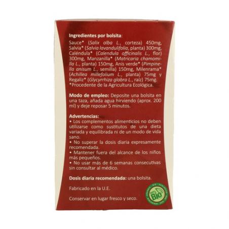 TISANA BIO MUJER MENSTRUACIÓN 20 FILTROS. ARTEMIS TISANA BIO MUJER MENSTRUACIÓN 20 FILTROS. ARTEMIS