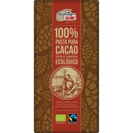 CHOCOLATE NEGRO 100% CACAO ECO. SOLE CHOCOLATE NEGRO 100% CACAO ECO. SOLE