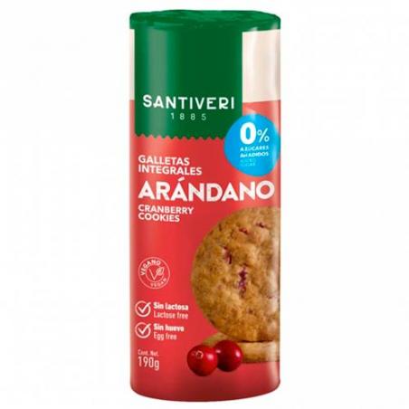 GALLETAS INTEGRAL ARANDANOS 0% 190 GR. SANTIVERI GALLETAS INTEGRAL ARANDANOS 0% 190 GR. SANTIVERI