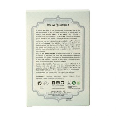 HENNA QUINQUINA FORTALECEDOR. RHADE SHYAM HENNA QUINQUINA FORTALECEDOR. RHADE SHYAM