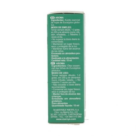 ACEITE ESENCIAL DE EUCALIPTO GLOBUL(15 ML). MARNYS ACEITE ESENCIAL DE EUCALIPTO GLOBUL(15 ML). MARNYS