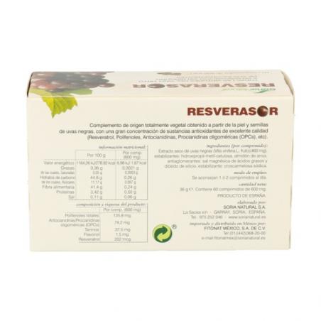 RESVERASOR 60 COMPRIMIDOS SORIA RESVERASOR 60 COMPRIMIDOS SORIA