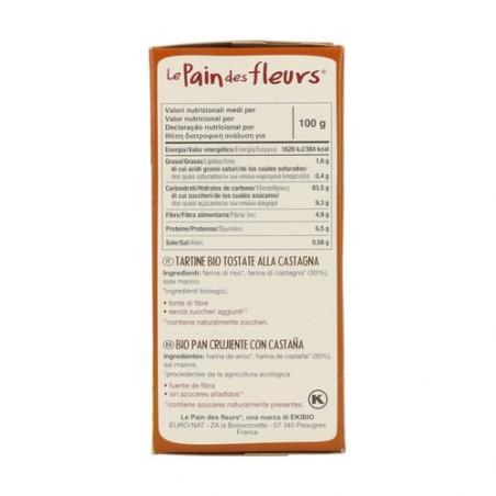 PAN FLORES CON CASTAÑA 150GR. LE PAIN DES FLEURS PAN FLORES CON CASTAÑA 150GR. LE PAIN DES FLEURS