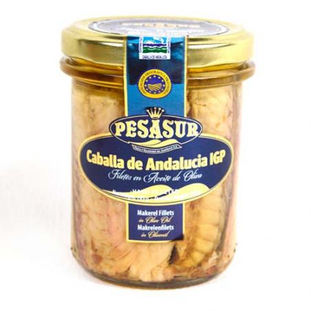 FILETES DE CABALLA BOTE CRISTAL 195GR. PESASUR FILETES DE CABALLA BOTE CRISTAL 195GR. PESASUR