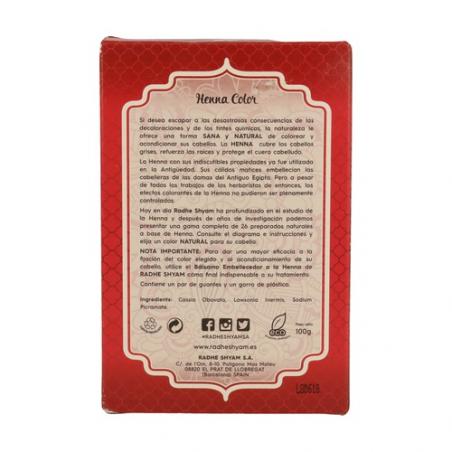 HENNA CAOBA OSCURO POLVO 100 GR. RHADE SHYAM HENNA CAOBA OSCURO POLVO 100 GR. RHADE SHYAM