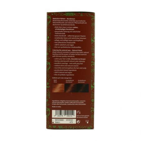 HENNA COLOR CASTAÑO AVELLANA 100 GR. KHADI HENNA COLOR CASTAÑO AVELLANA 100 GR. KHADI