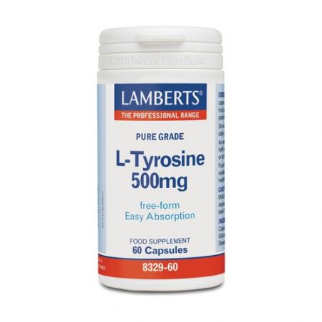 L-TYROSINE (TIROSINA) 500 MG. 60CAP. LAMBERTS L-TYROSINE (TIROSINA) 500 MG. 60CAP. LAMBERTS