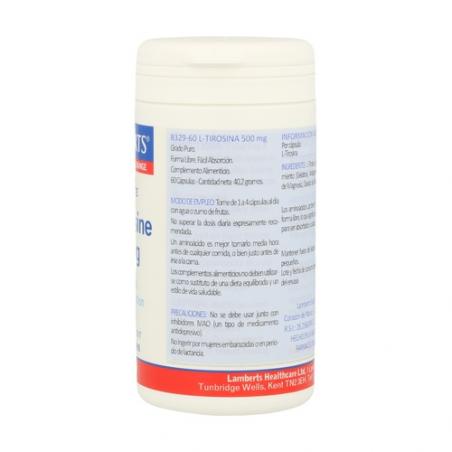 L-TYROSINE (TIROSINA) 500 MG. 60CAP. LAMBERTS L-TYROSINE (TIROSINA) 500 MG. 60CAP. LAMBERTS