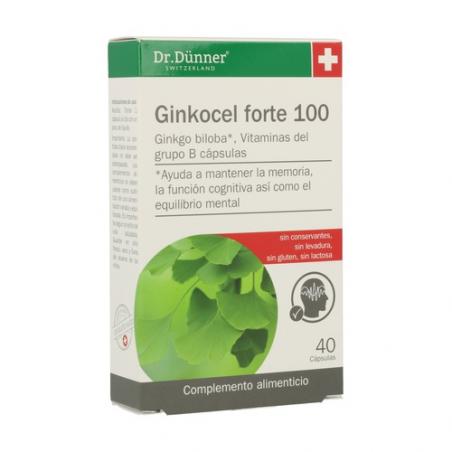 GINKOCEL FORTE 100 (40 CÁPSULAS) DR. DUNNER GINKOCEL FORTE 100 (40 CÁPSULAS) DR. DUNNER