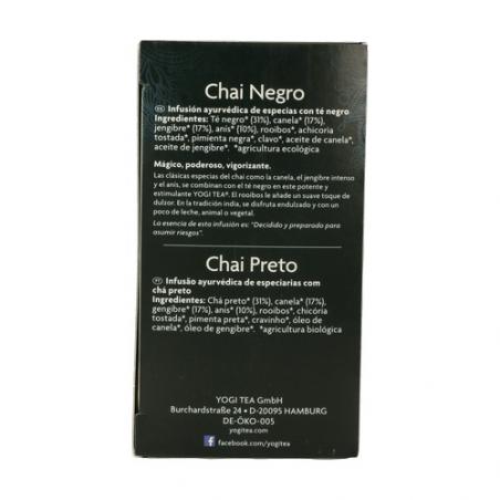 YOGI TEA CHAI NEGRO 17 BOLSITAS YOGI TEA CHAI NEGRO 17 BOLSITAS