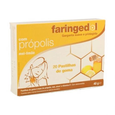 FARINGEDOL CON PROPOLEO, LIMÓN Y MIEL 20UNID. FARINGEDOL CON PROPOLEO, LIMÓN Y MIEL 20UNID.