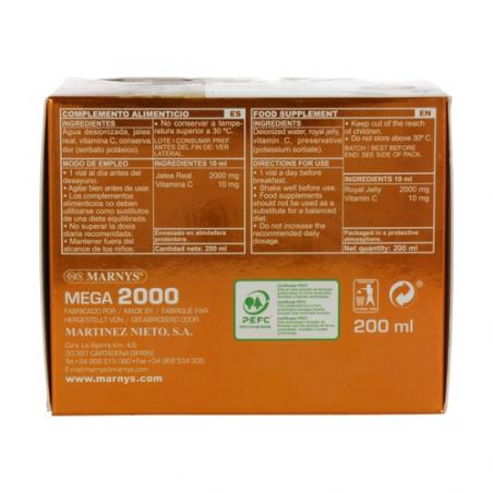 MEGA 2000 MG 20 VIALES MARNYS MEGA 2000 MG 20 VIALES MARNYS