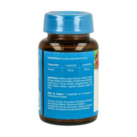 GUARANA 500MG. 60 COMP. NATURMIL GUARANA 500MG. 60 COMP. NATURMIL