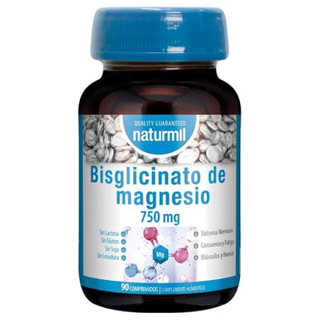 BISGLICINATO DE MAGNESIO 750MG. 90COMP. NATURMIL BISGLICINATO DE MAGNESIO 750MG. 90COMP. NATURMIL
