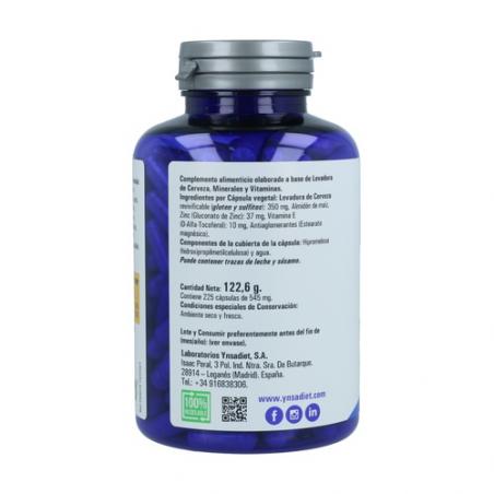 LEVA-ZINC 225 CÁPSULAS YNSADIET LEVA-ZINC 225 CÁPSULAS YNSADIET