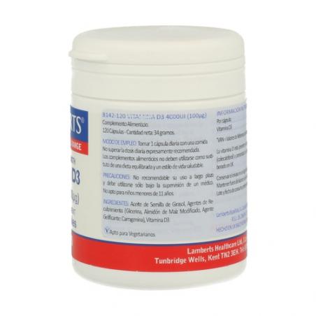 VITAMINA D3 4000ui 120COMP. LAMBERTS VITAMINA D3 4000ui 120COMP. LAMBERTS
