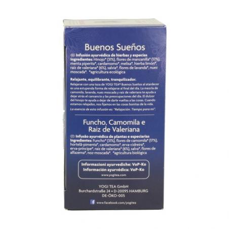 YOGI TEA BUENOS SUEÑOS 17 BOLSITAS YOGI TEA BUENOS SUEÑOS 17 BOLSITAS