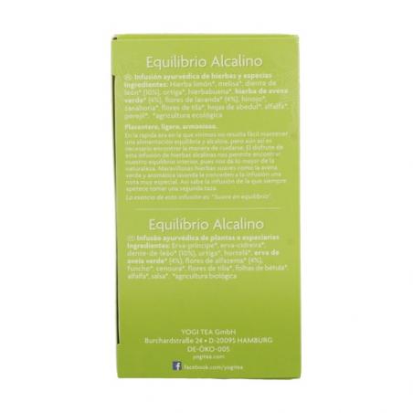YOGI TEA EQUILIBRIO ALCALINO 17 BOLSITAS YOGI TEA EQUILIBRIO ALCALINO 17 BOLSITAS
