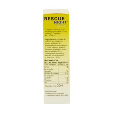 RESCUE NIGHT 20 ML. BACH RESCUE NIGHT 20 ML. BACH
