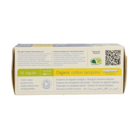 TAMPONES REGULAR CON APLICADOR (16 UDS). NATRACARE TAMPONES REGULAR CON APLICADOR (16 UDS). NATRACARE
