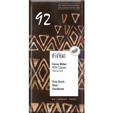 CHOCOLATE NEGRO 92 CACAO 80 GR. VIVANI CHOCOLATE NEGRO 92 CACAO 80 GR. VIVANI