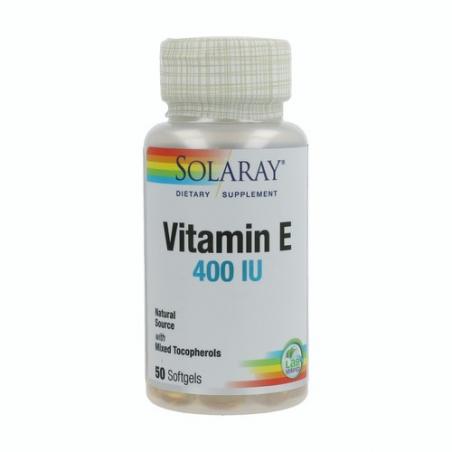 VITAMINA E 400 IU 50 PERLAS. SOLARAY VITAMINA E 400 IU 50 PERLAS. SOLARAY