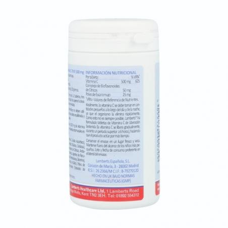 VITAMINA C 500 MG. 100 TB. LAMBERTS VITAMINA C 500 MG. 100 TB. LAMBERTS