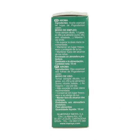 ACEITE ESENCIAL PATCHOULI 15 ML. MARNYS ACEITE ESENCIAL PATCHOULI 15 ML. MARNYS