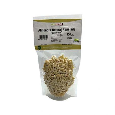 ALMENDRA NATURAL BASTONES/LAMINAS 150GR. ECOMAÑO ALMENDRA NATURAL BASTONES/LAMINAS 150GR. ECOMAÑO