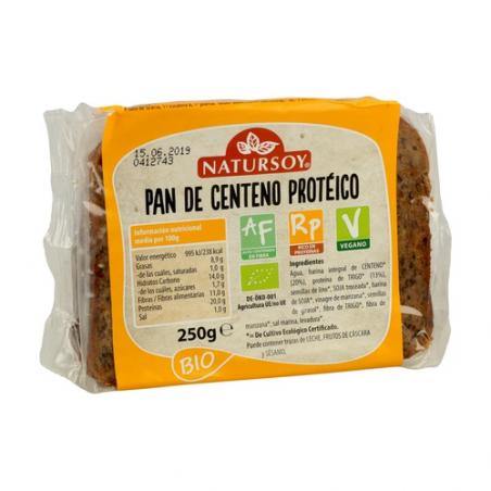 PAN DE CENTENO PROTEICO 250G. NATURSOY PAN DE CENTENO PROTEICO 250G. NATURSOY
