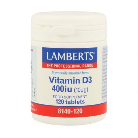 VITAMINA D3 400 U.I 120 CÁPSULAS. LAMBERTS VITAMINA D3 400 U.I 120 CÁPSULAS. LAMBERTS