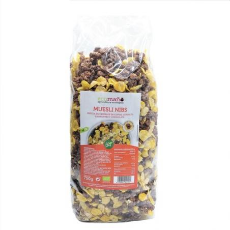 MUESLI NIBS BIO.750 GR. ECOMAÑO MUESLI NIBS BIO.750 GR. ECOMAÑO
