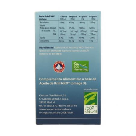 ACEITE DE KRILL (80 PERLAS). CIEN POR CIEN ACEITE DE KRILL (80 PERLAS). CIEN POR CIEN