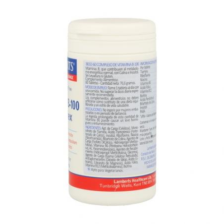 COMPLEJO VITAMINA B100 (60 TABS). LAMBERTS COMPLEJO VITAMINA B100 (60 TABS). LAMBERTS